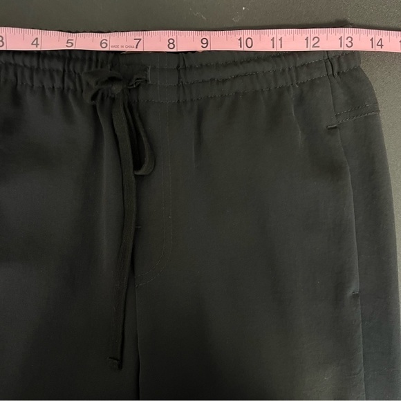 Vince Joggers Women Size 2 Pants Black Lightweight Drawstring High Rise B30 - Picture 8 of 11